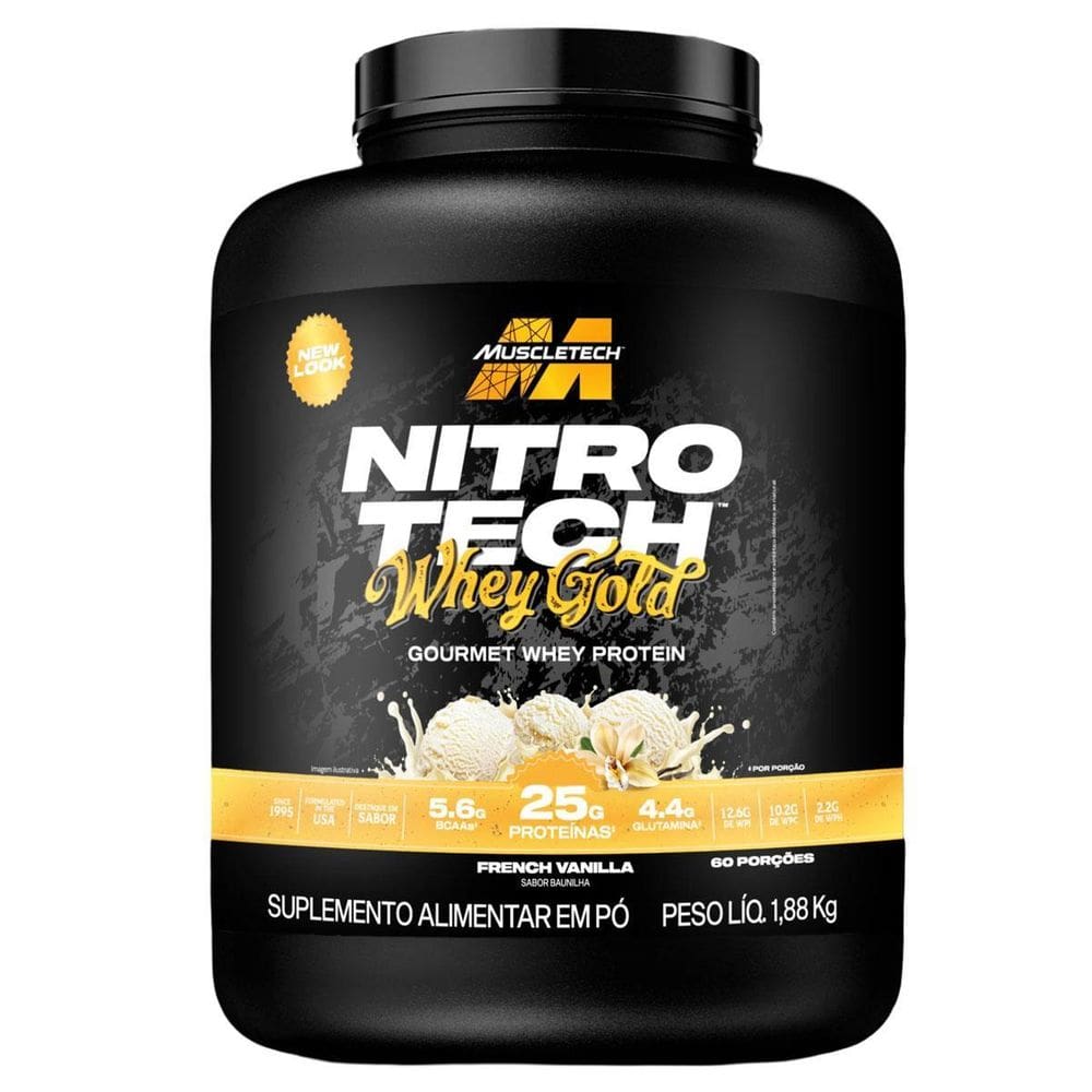 Whey Protein Gourmet Nitro Tech Sabor French Vanilla 1,88Kg
