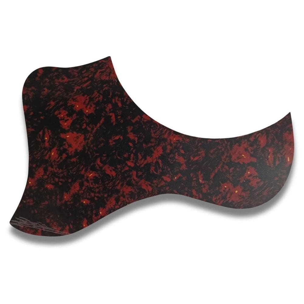 Escudo Violão Boca Redonda Shell Red Black Adesivo M22 Mod T