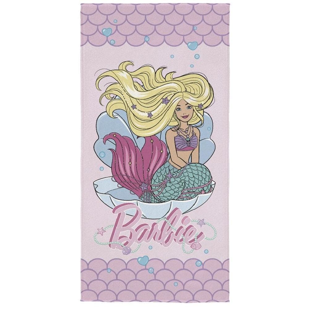 Toalha De Banho Personagens Aveludada 70X140Cm Barbie Lepper