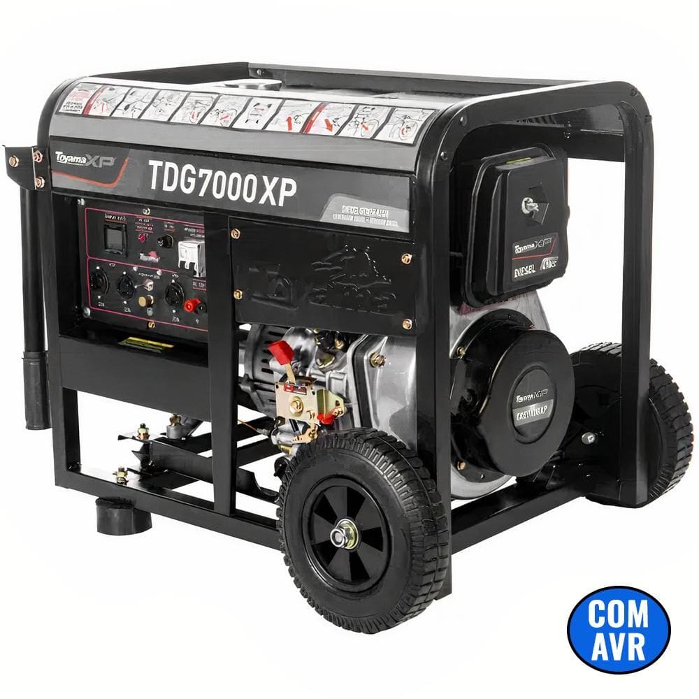 Gerador à Diesel 6 KVA Bivolt TDG7000XP 251-048 TOYAMA