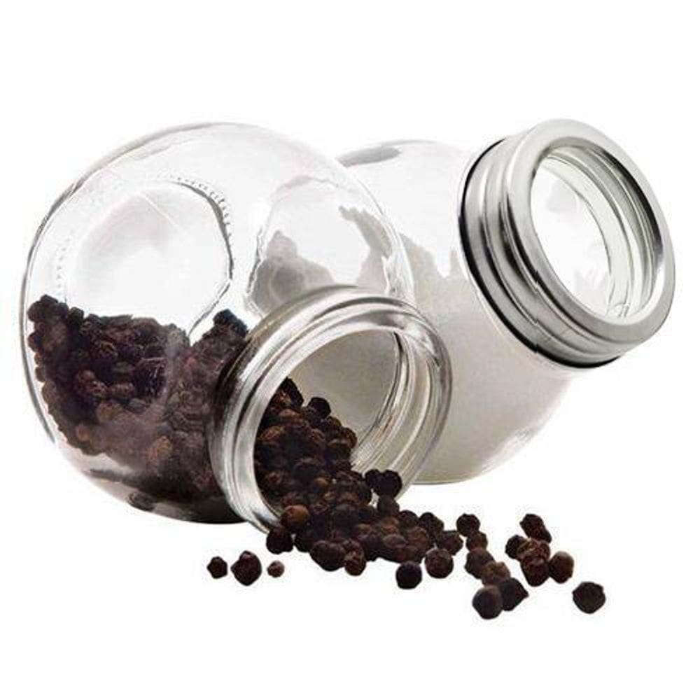 Porta Condimentos De Vidro Com 4 Peças