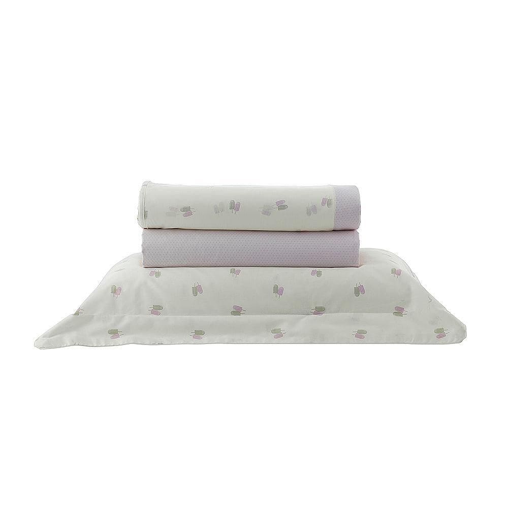 Jogo De Cama Solteiro 200 Fios Vintage - Kacyumara Gelato