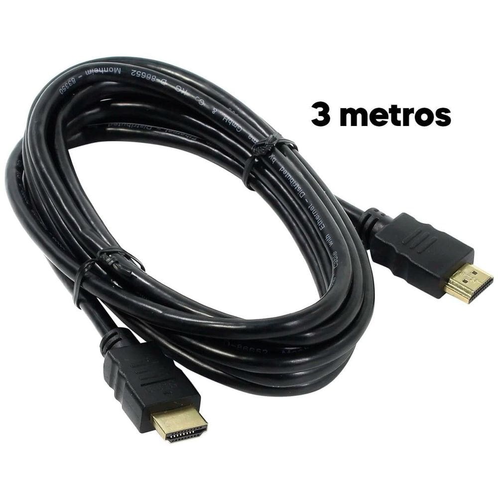 Cabo Hdmi 3 Metros 4K Hd Full Hd Perfeito Para Games