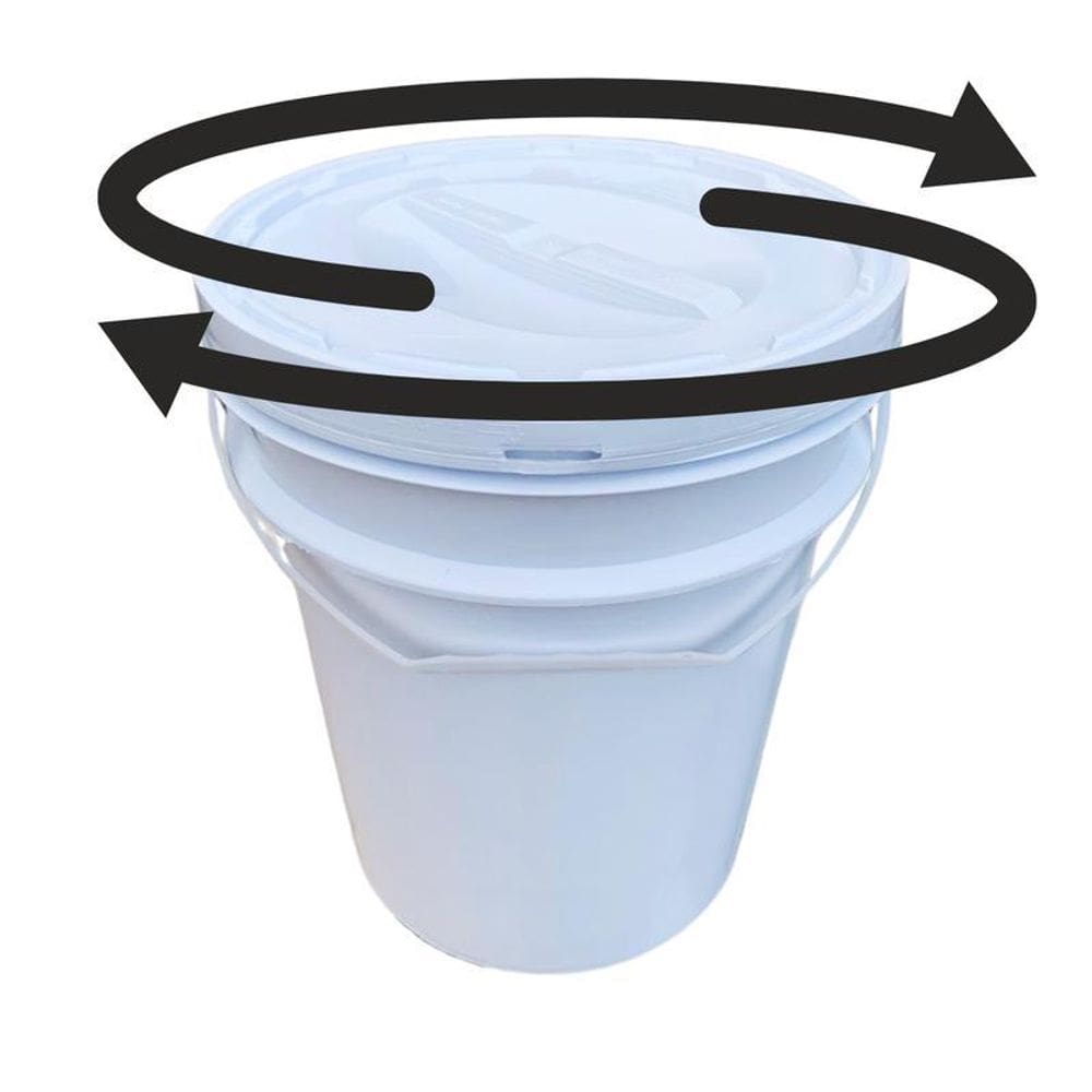 Balde Branco De 20 L Tampa Rosqueavel Lacre