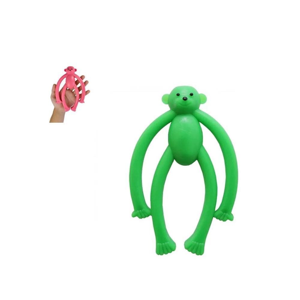 Brinquedo Mordedor Grande Pet Borracha Maciço Macaco 19Cm