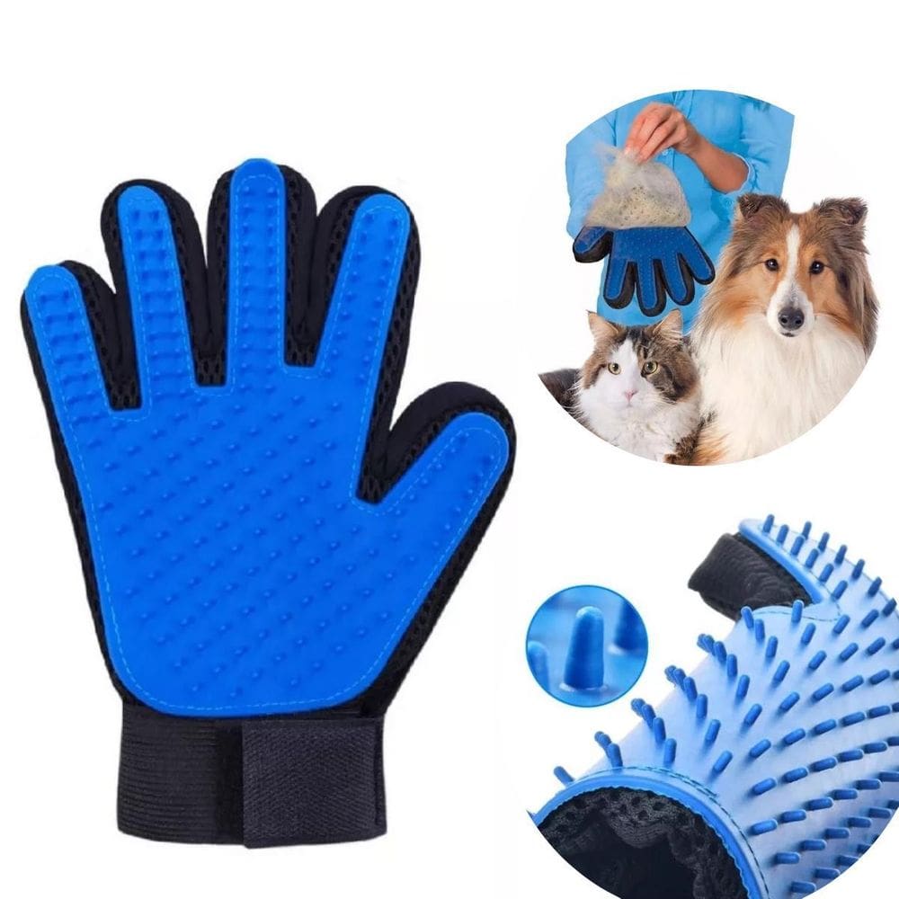 Luva Pet Escova Conforto E Limpeza Uma