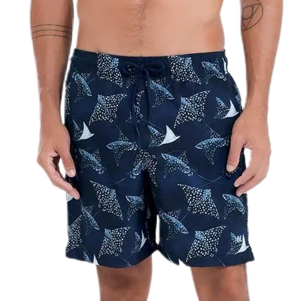 Shorts Beachwear Estampado Raias Mash - 615.33