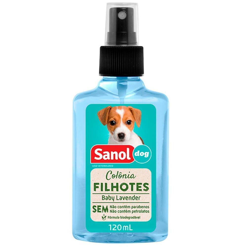 Colônia Perfume Sanol Dog 120Ml Filhotes Baby Lavender