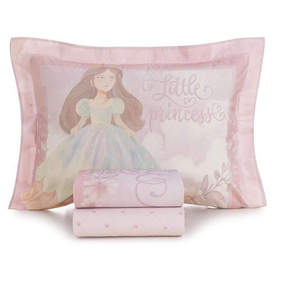 Jogo De Cama Solteiro Infantil Princesinha 200 Fios Karsten