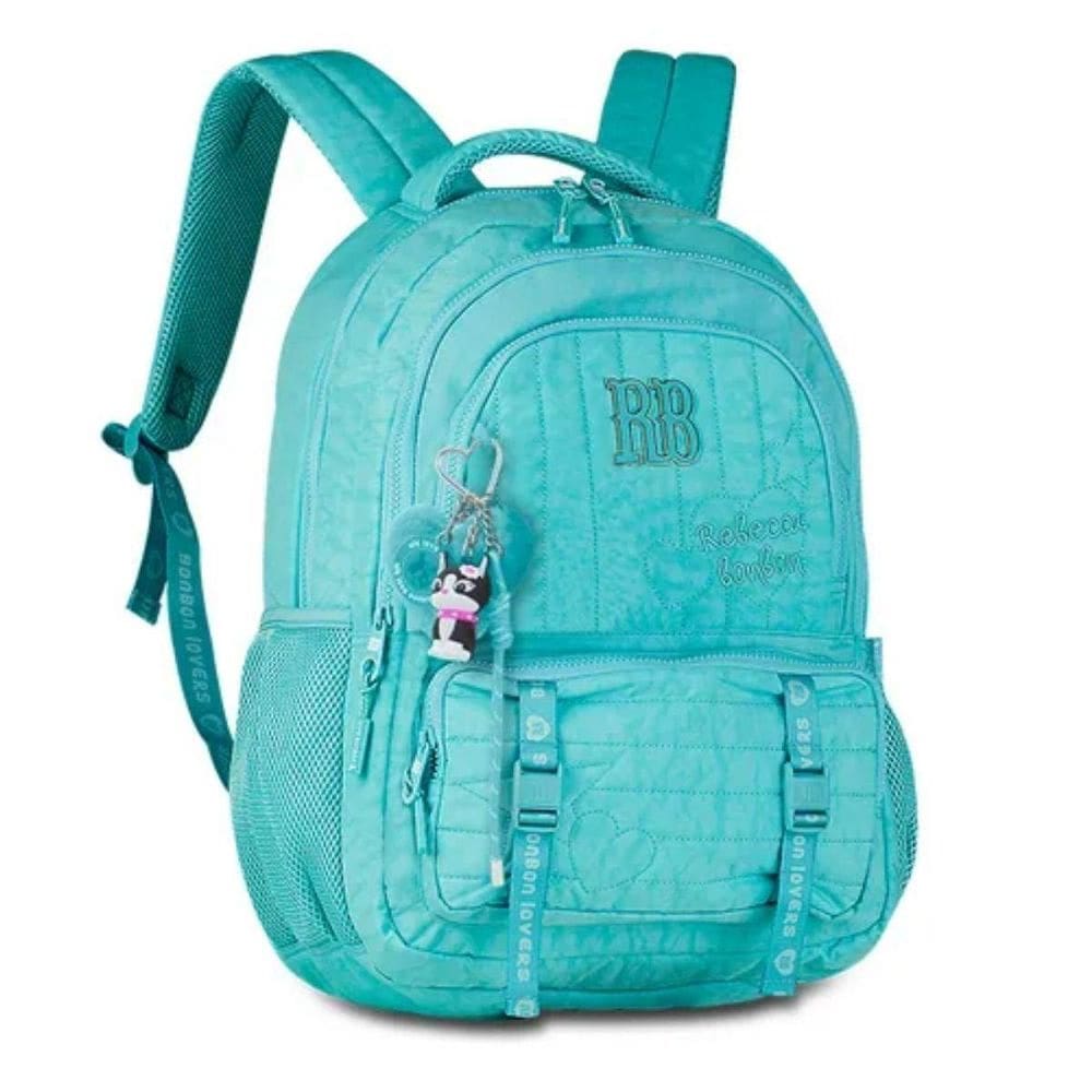 Mochila Rebecca Bonbon Bolsa Escolar Feminina Azul
