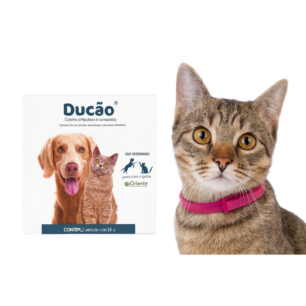 Coleira Veterinária Ducão Contra Pulgas E Carrapatos Pet