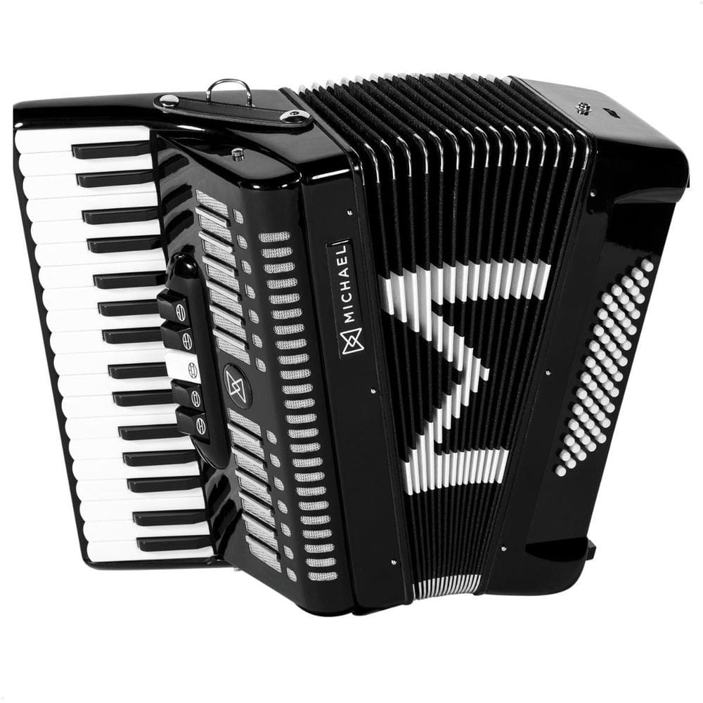 Acordeon Michael 60 Baixos Preta Acm6005 Spb
