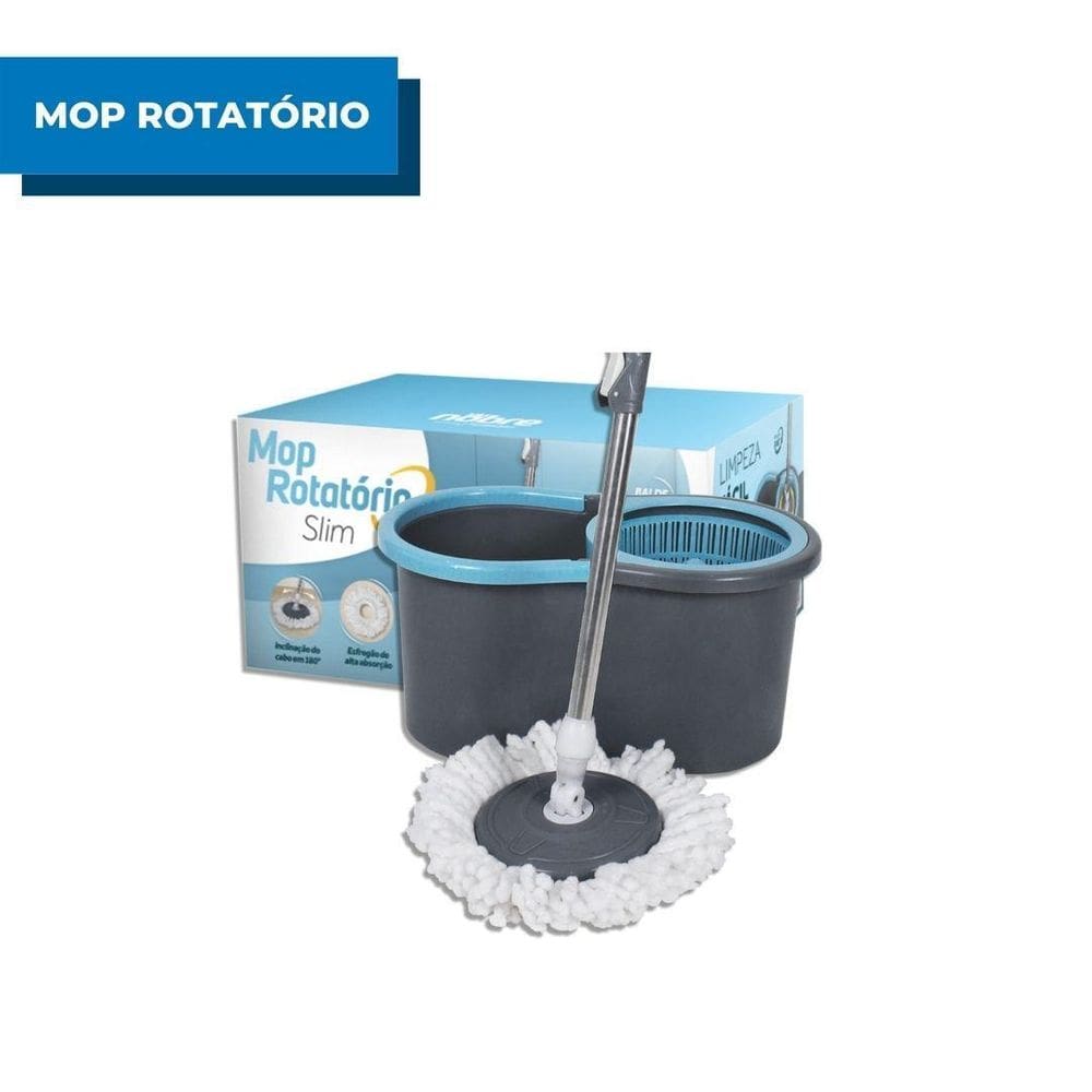 Mop Rotatório Slim Balde 13L