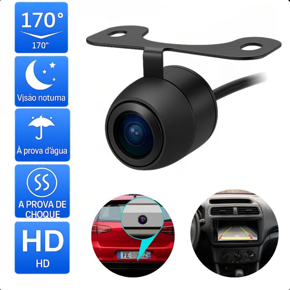 Câmera Borboleta De Ré Automotiva Hd