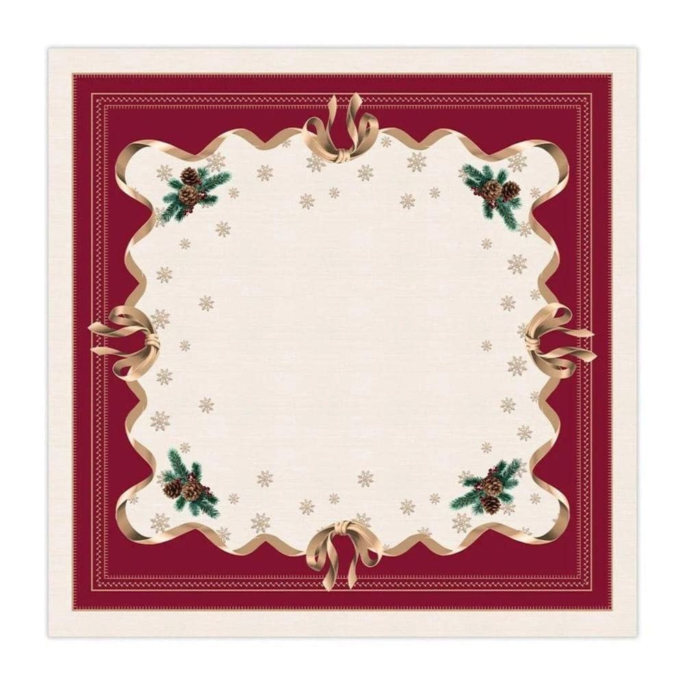 Toalha De Mesa Natalina Natal Radiante 1,40X140Cm 197034
