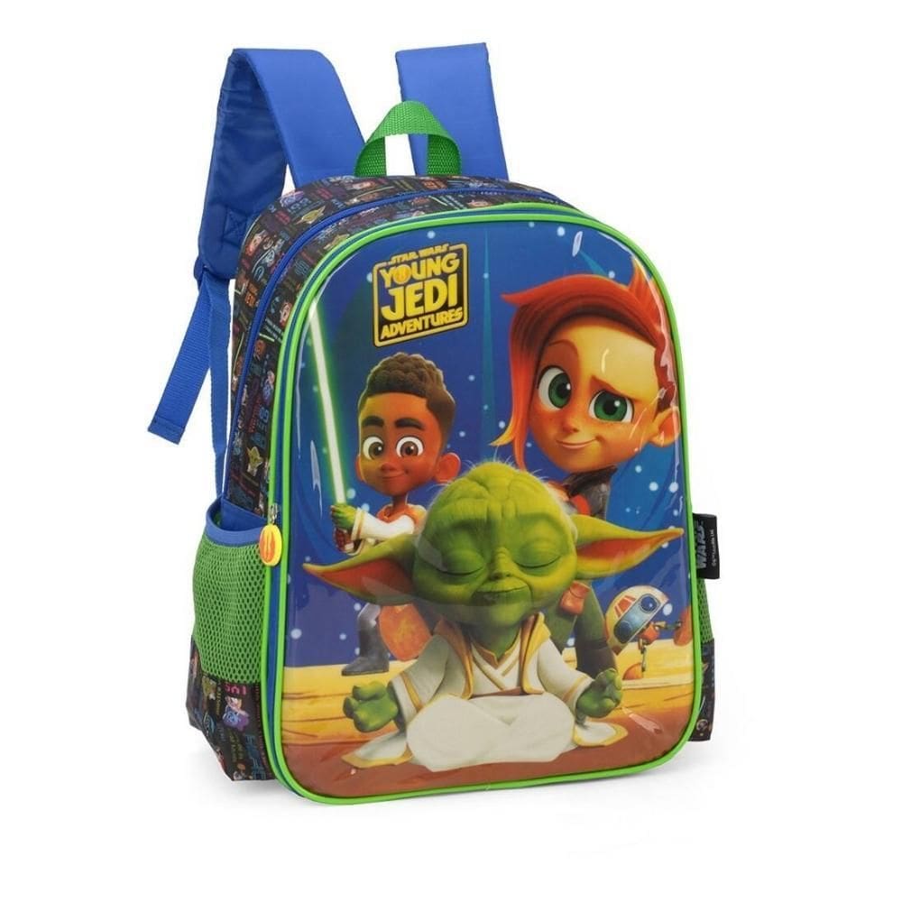 Mochila De Costas Infantil Escolar Star Wars Yong Jedi