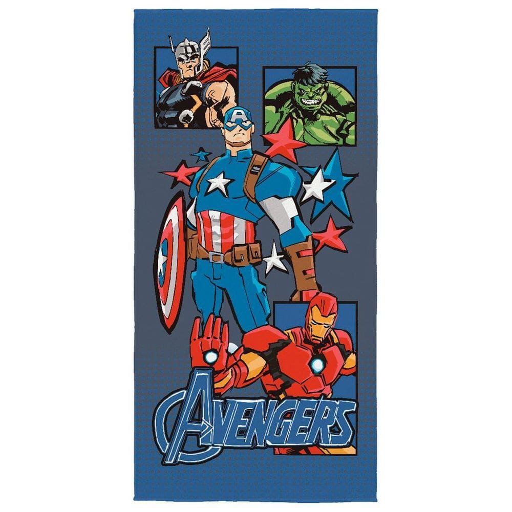 Toalha Aveludada Infantil Avengers 70X140Cm Lepper Oficial