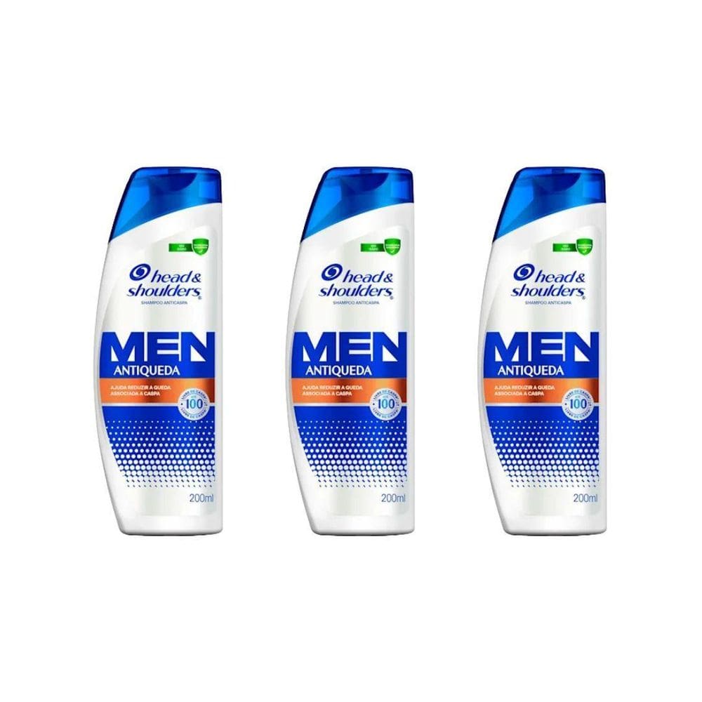 Shampoo Head & Shoulders 200Ml Anticaspa Antiqueda - 3Un