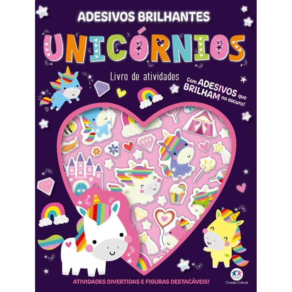 Adesivos Brilhantes Unicornios