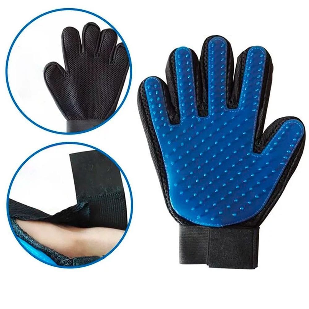 Luva Para Pentear Gato Cachorro Pet Tira Pelo Alta Qualidade