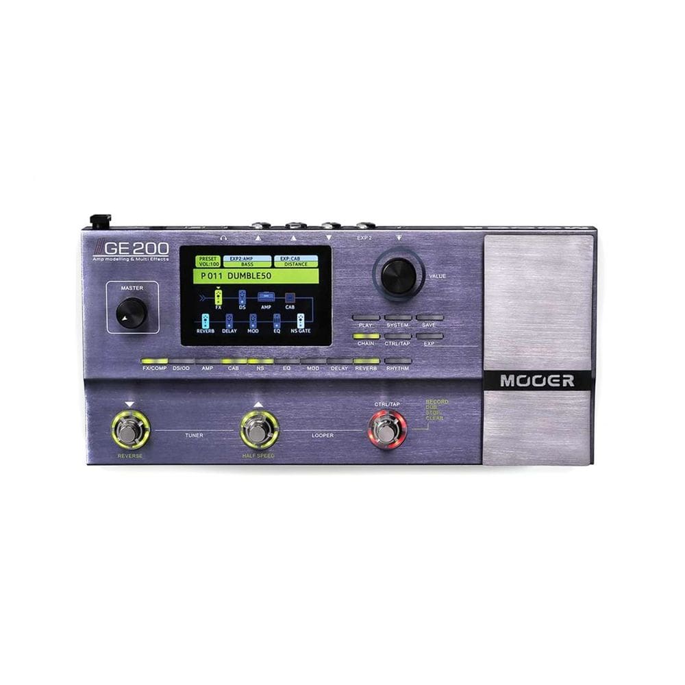Pedaleira Mooer Multi-Efeitos p/ Guitarra GE200