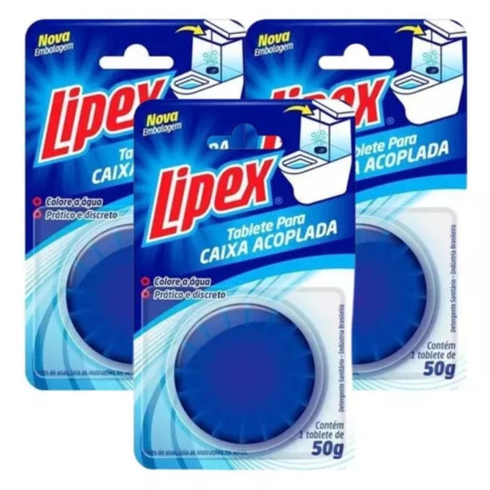 Pedra Caixa Acoplada Lipex Bloco Sanitario Marine Kit 3Un