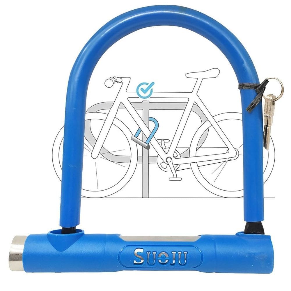 Corrente Cadeado Para Prender Bicicleta Moto Trava Tranca U