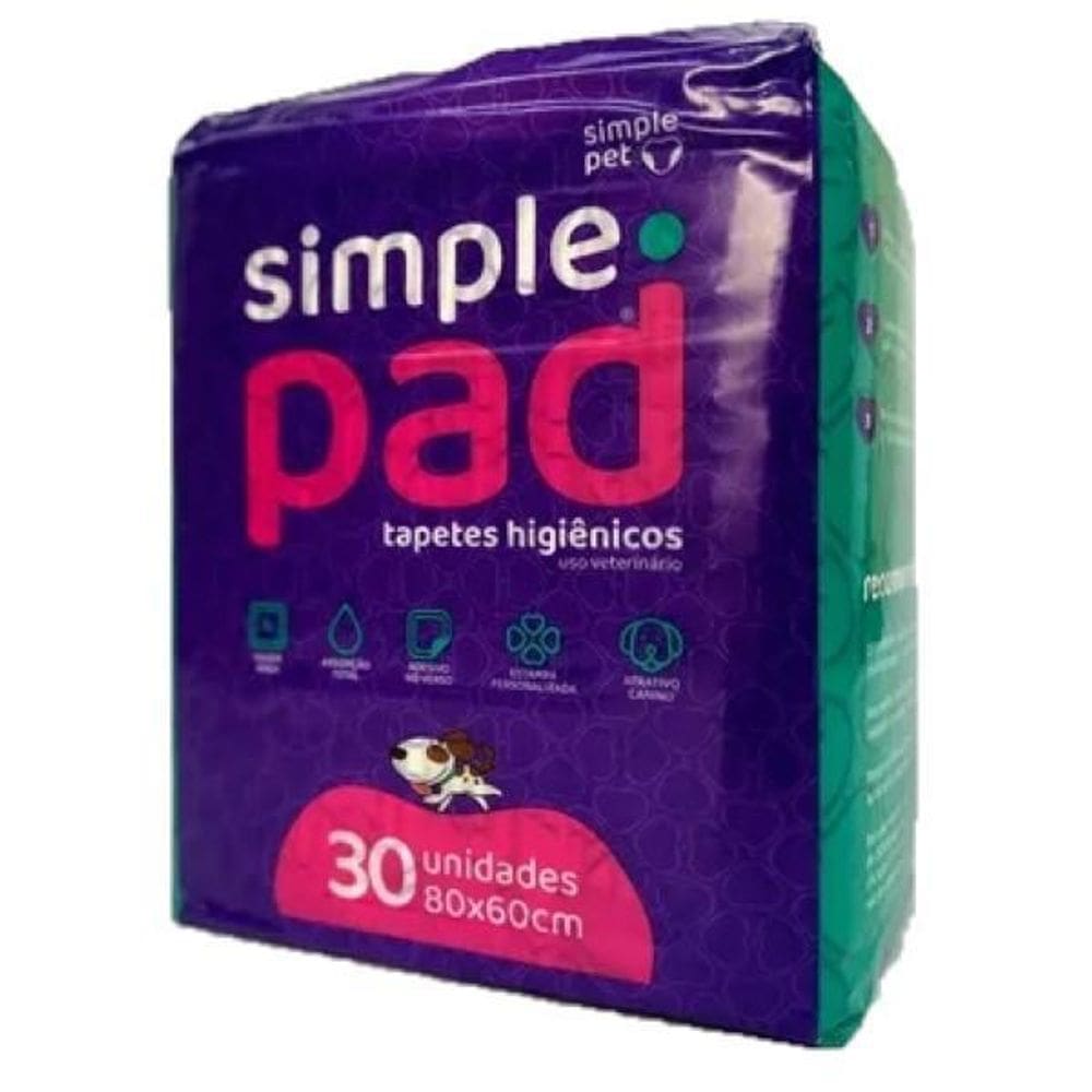 Tapete Higienico Simple Pad C/30 Unidades 80X60Cm