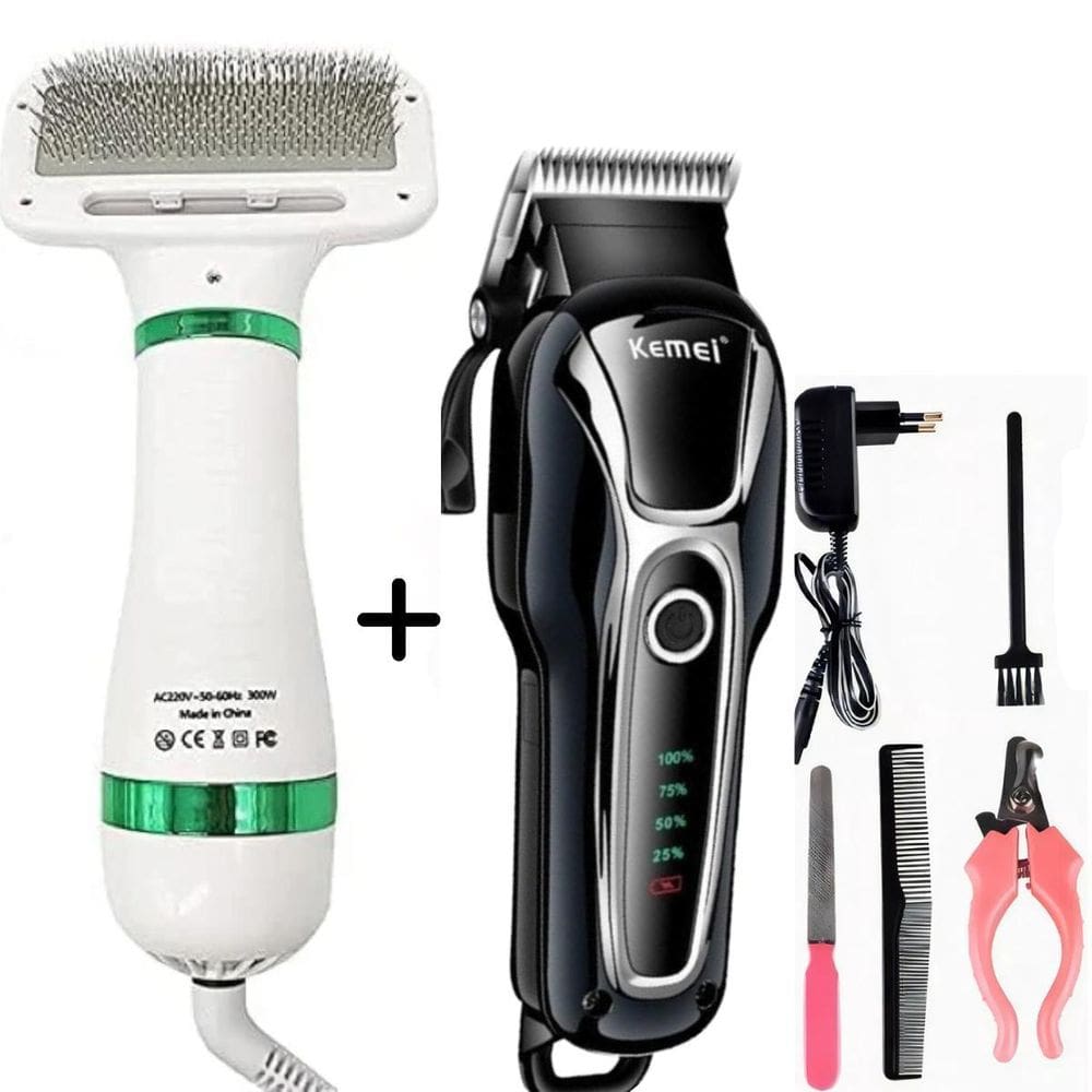 Kit Pet Máquina De Tosa + Secador Confiável