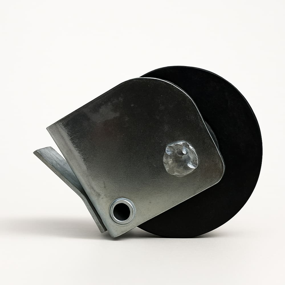 Roldana Rolamento Inferior Fixo para Janelas e Portas de Correr de Aço 37mm