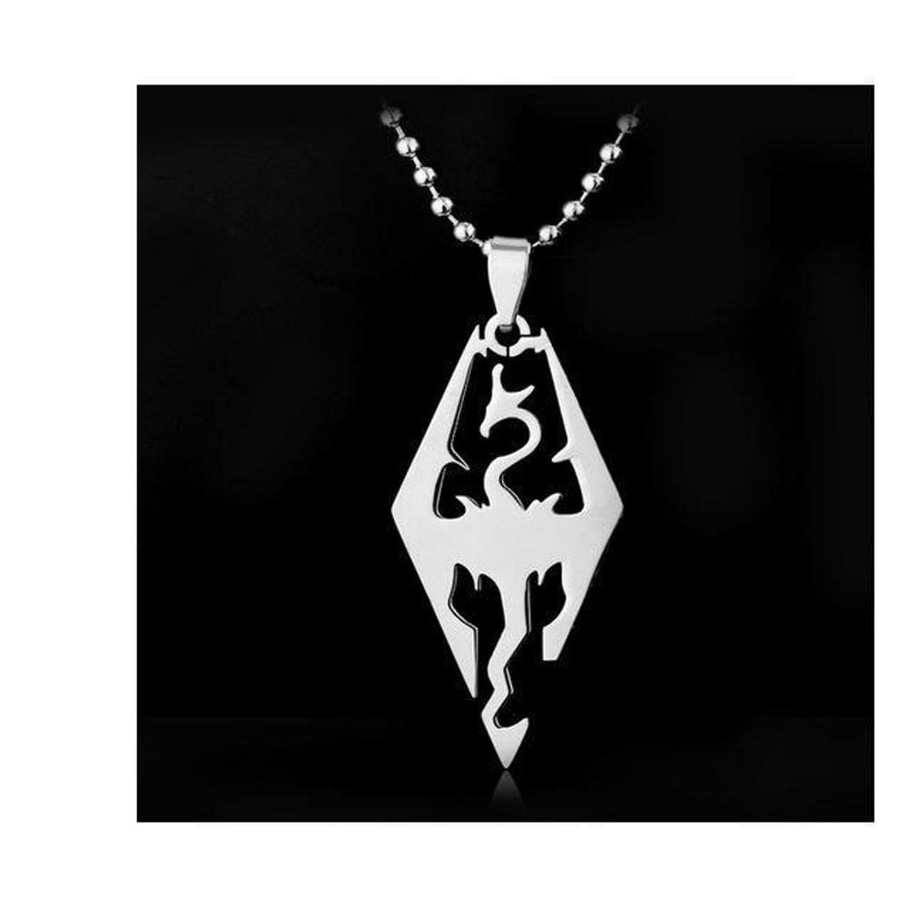 Colar Corrente Game Of Thrones Targary Prateado 50cm