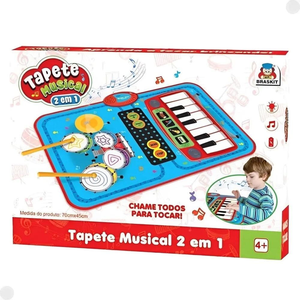 Tapete Musical 2 em 1 - Braskit
