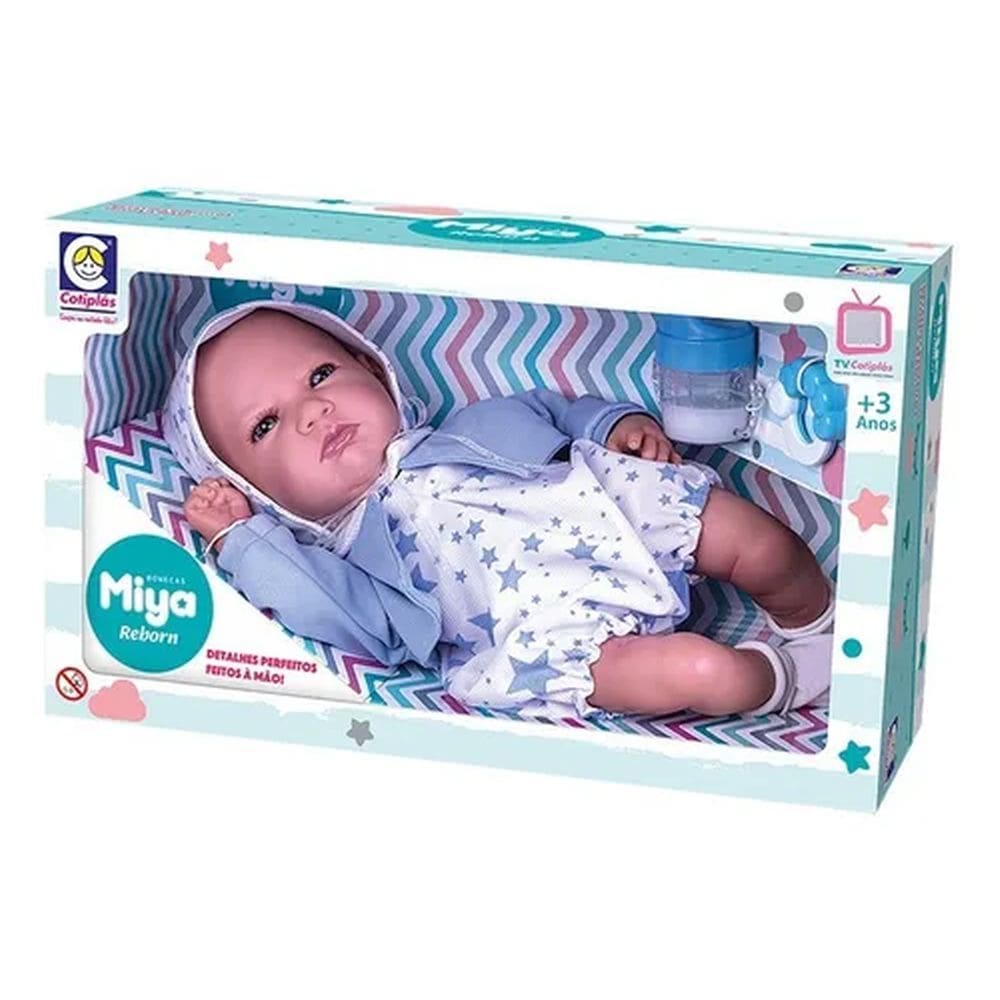 Boneca Miya Reborn Menino Recém Nascido - Cotiplás 2648