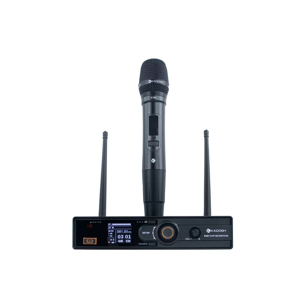 Microfone Sem Fio K501M Cardioide Kadosh UHF