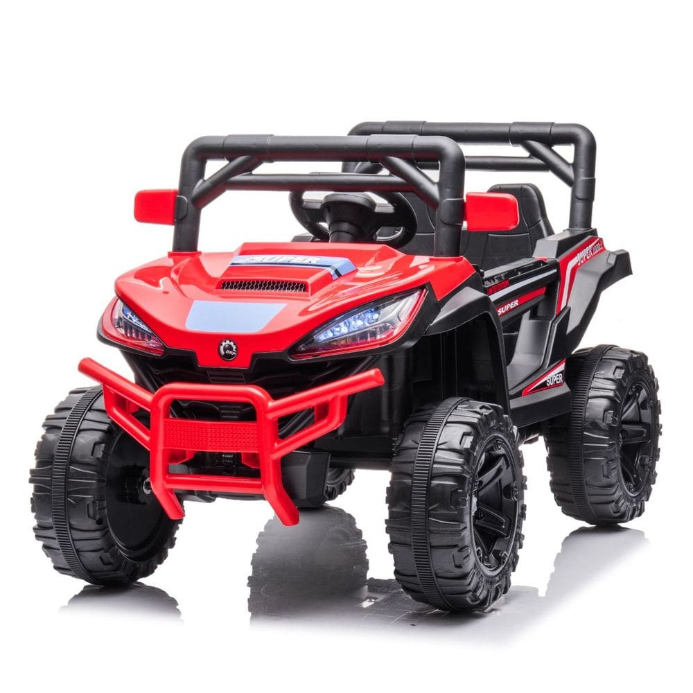 Carro Elétrico Bug Utv 12V Infantil Quadriciclo Controle Bluetooth Usb Vermelho Brinqway Bw-278 Som