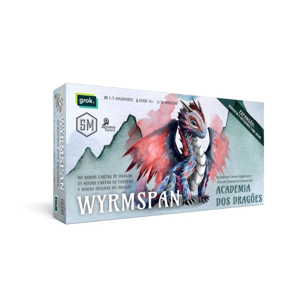 Wyrmspan: Academia dos Dragões - Expansão Jogo de Tabuleiro Grok Games