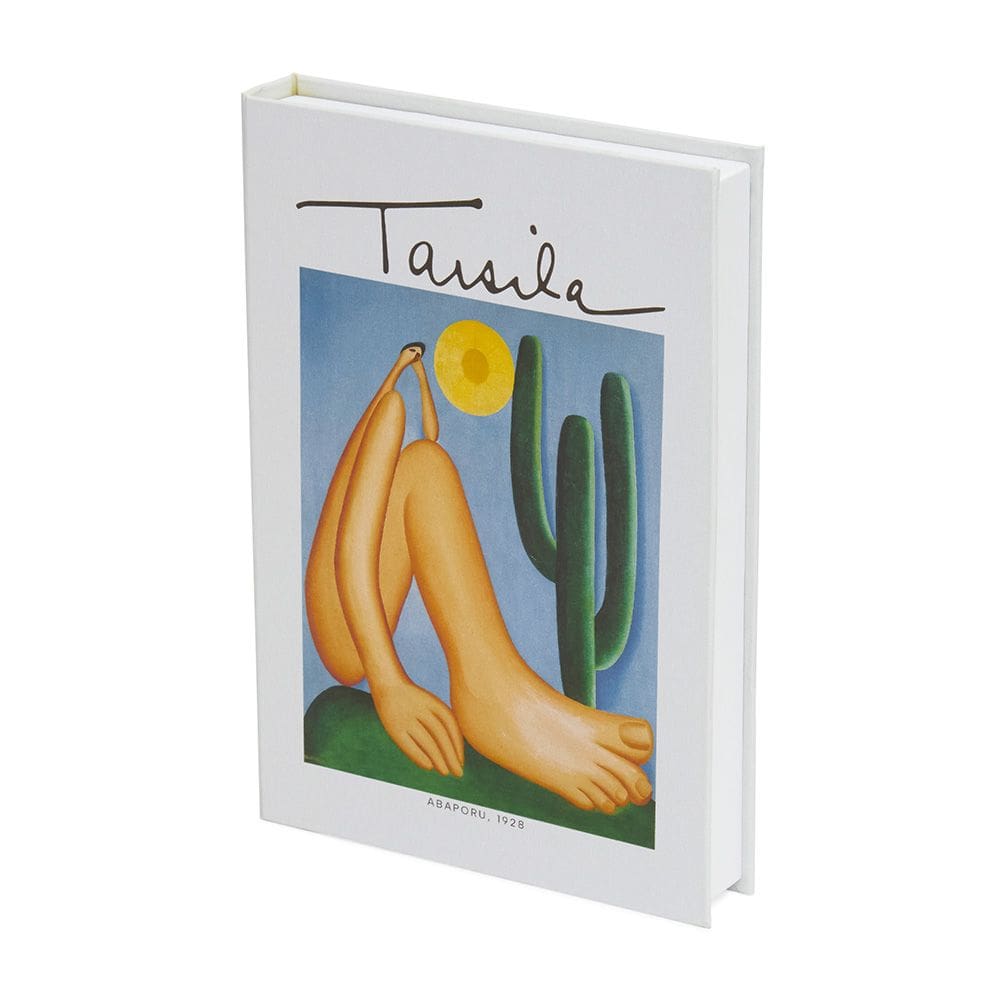 Caixa Livro Decorativa em MDF e Canvas Abaporu 28cm 21692 Mart