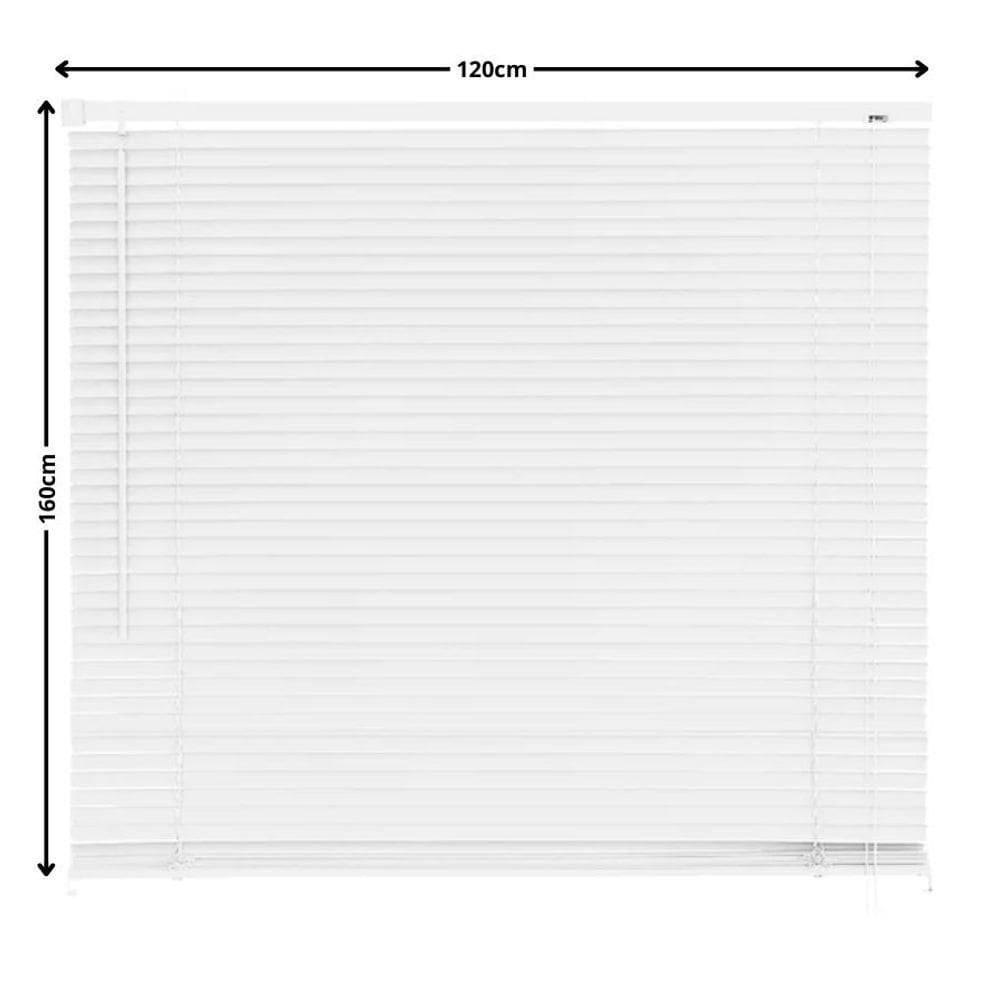 Persiana Pvc Horizintal Primafer - Branca Medida 120x160cm