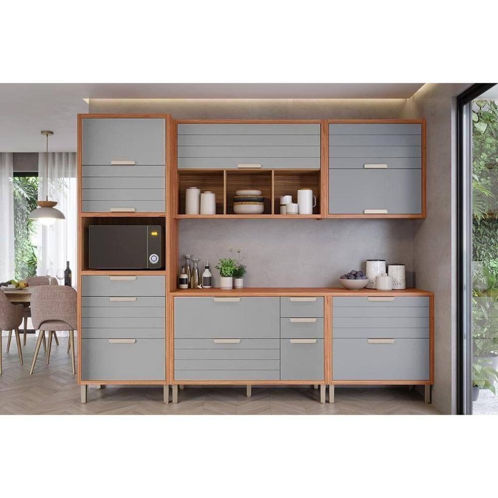 Cozinha Completa MGM 5 Peças Eloise CZ024 Cinamomo/Platina