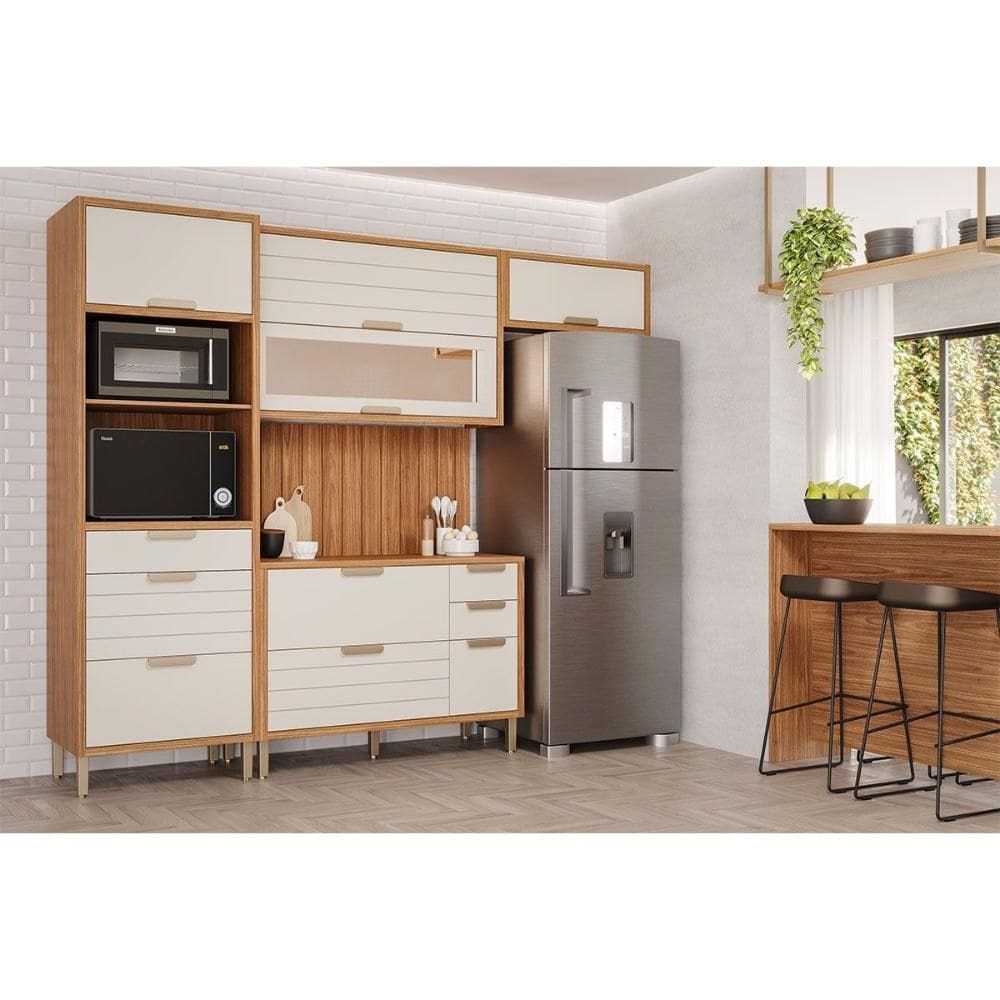 Cozinha Completa MGM 5 Peças Eloise C5P109 Cinamomo/Off