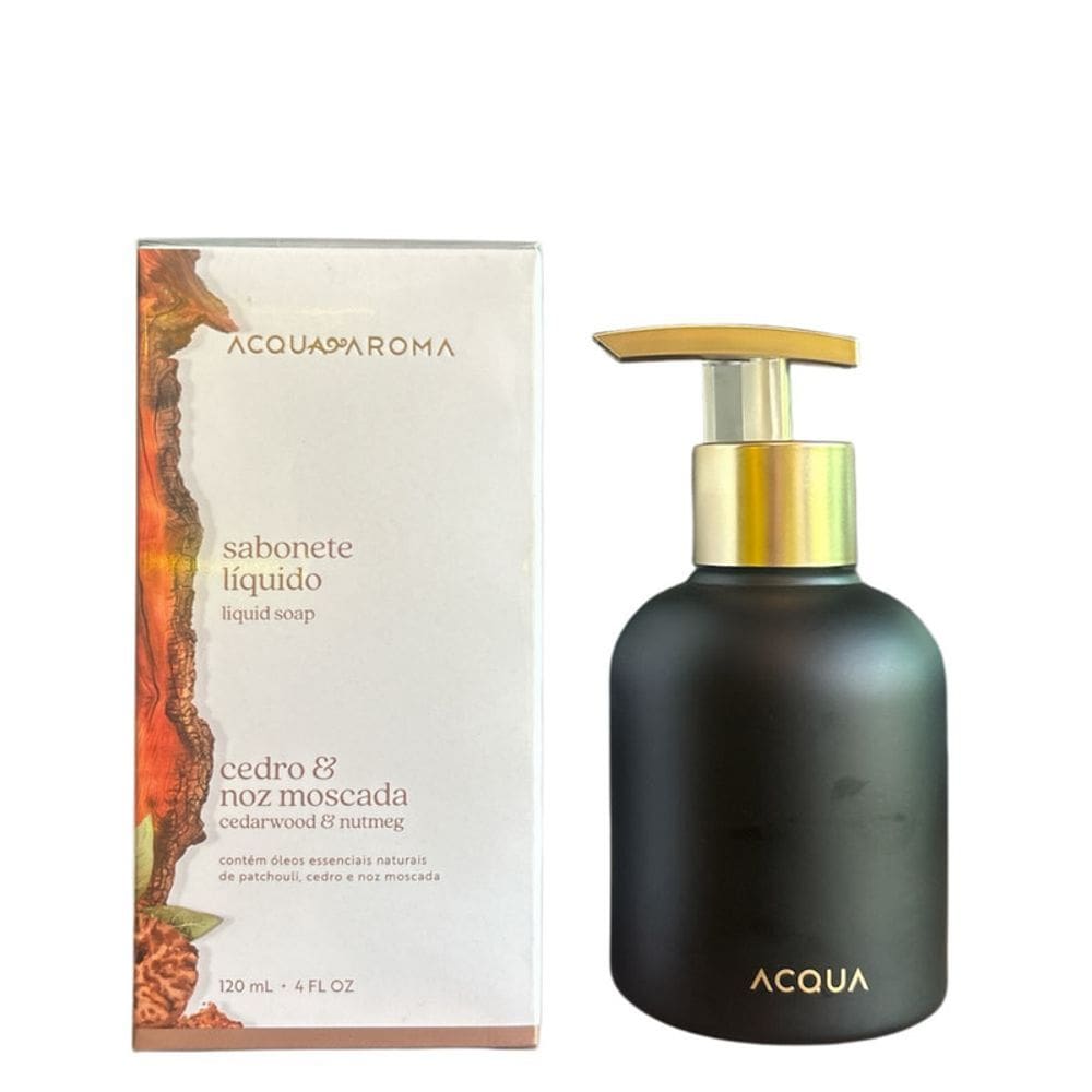 Sabonete Líquido Acqua Aroma Dia a Dia 120ml Cedro e Noz Moscada