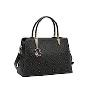 Bolsa Feminina Classic Cristal Estruturada Casual - Chenson 3485354 Preto