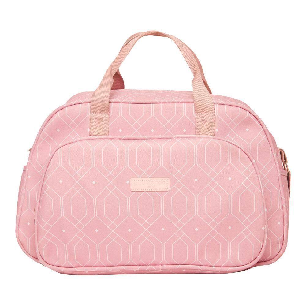 Bolsa Maternidade Grande Pirulitando Felicidade Rosa