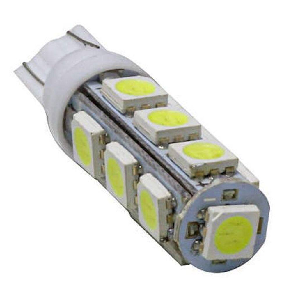 Par Lâmpadas 13 Leds T10-9 Pingo 1 Polo 5W 12V Luz Branca Ti