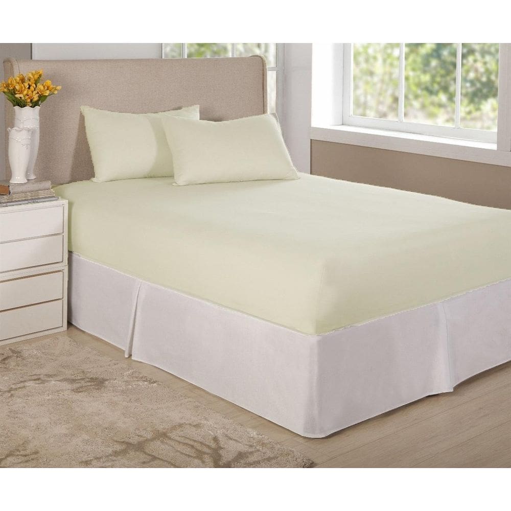 Jogo De Lençol Cama Casal Queen 3 Pç Algodão Percal 150 Fios