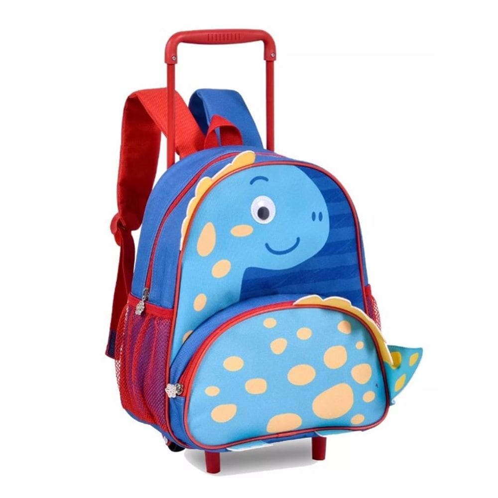 Mochila De Rodinha Infantil Clio Pets Escolar Dino - Clio