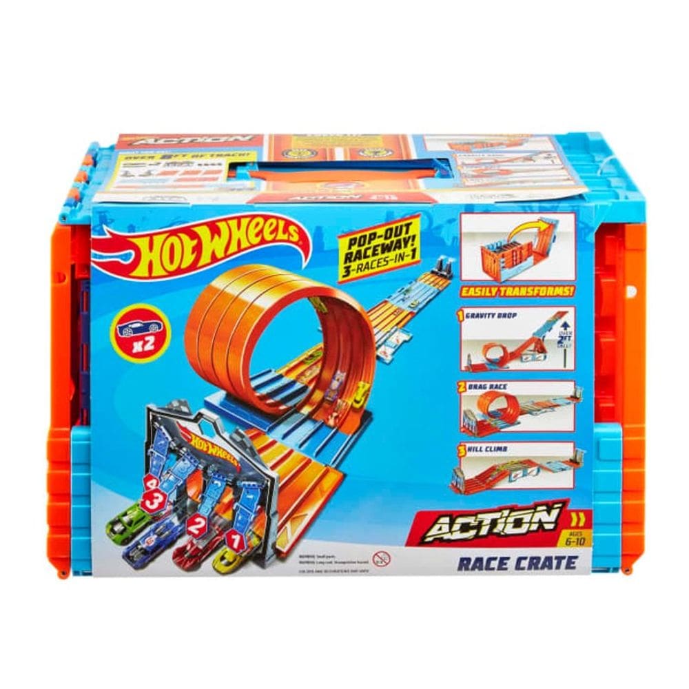 Hot wheels track builder race crate bundle - Mattel