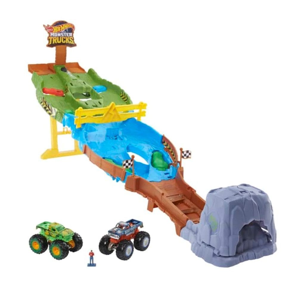 Hot Wheels Playset Monster Trucks Com 2 Caminhões - Mattel
