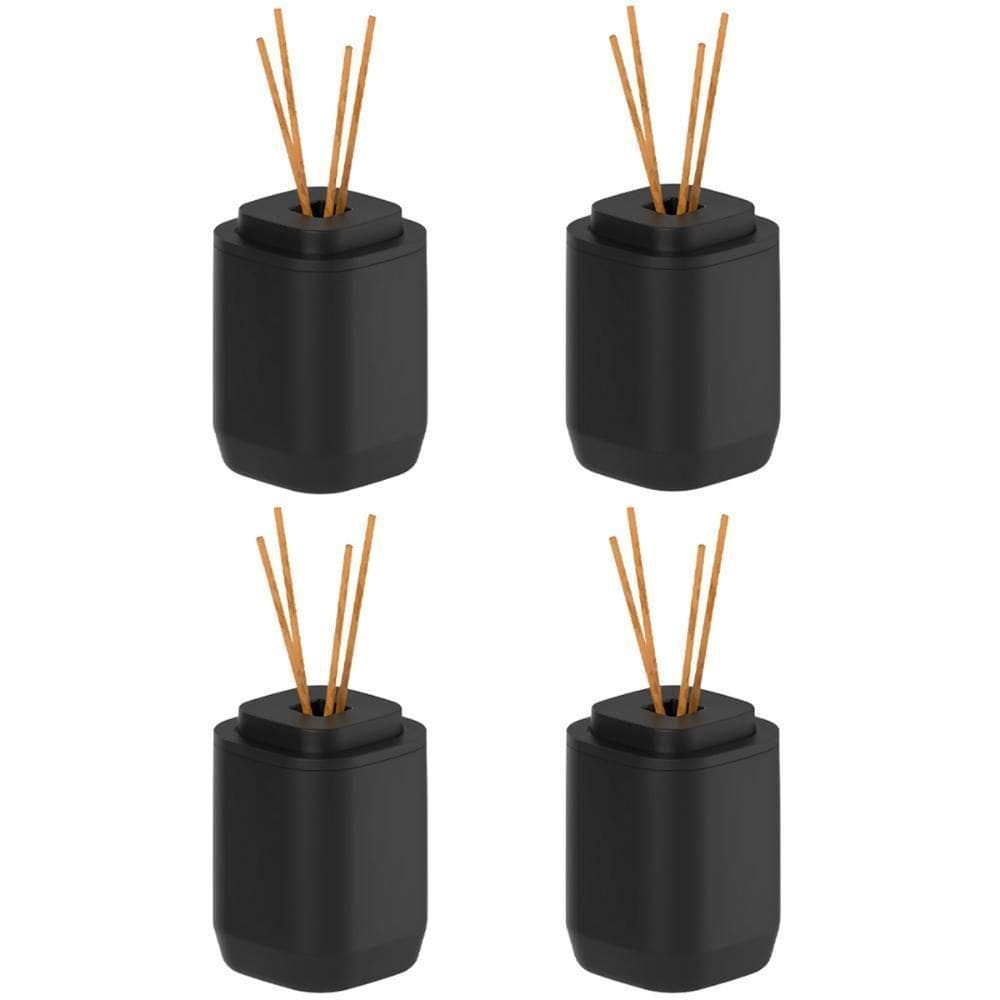 4X Aromatizador Ambiente Difusor Ou Aura 380Ml Preto