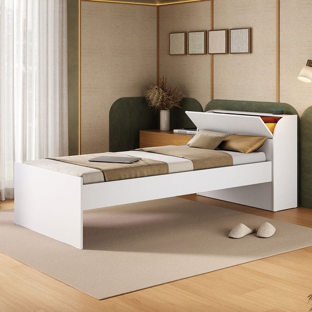 Cama Infantil ávilla 1 Porta Branco - Pnr Móveis